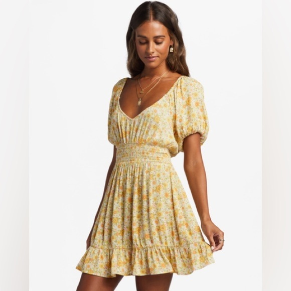 🔆BILLABONG🔆 SOMETHING PRETTY FLORAL PRETTY MINI CUTE SUMMER - Picture 6 of 13